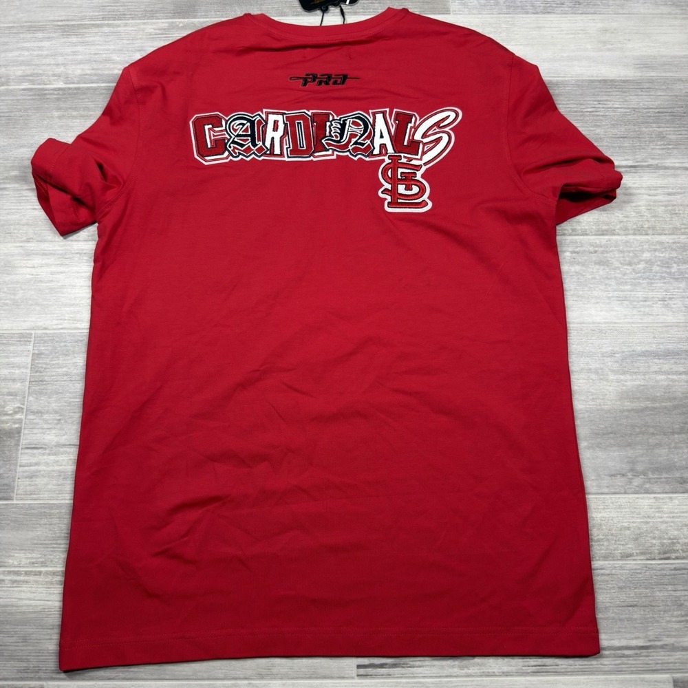 Pro Standard St. Louis Cardinals Red/White Embroidered T-Shirt Tee Men's Small - Picture 9 of 10